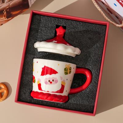 Christmas Tree Ceramic Mug Christmas Gift Souvenir Breakfast Milk Mug Office Home Coffee Mug