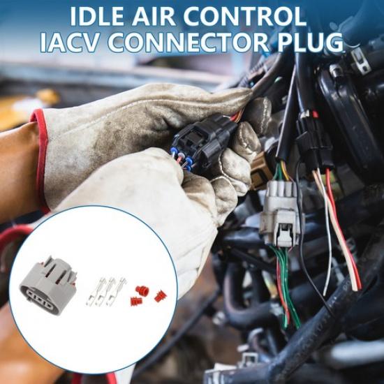 3 Pin Idle Air Control IACV Connector Plug Female Wire Terminal for Honda K20