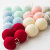 3x/Set Wool Felt Ball Hanging Pendant Photo Props Felt Ball Garlands Decoration