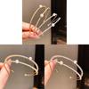 Minimalist Zircon Pearl Double Layer Bracelets For Women With Geometric Design