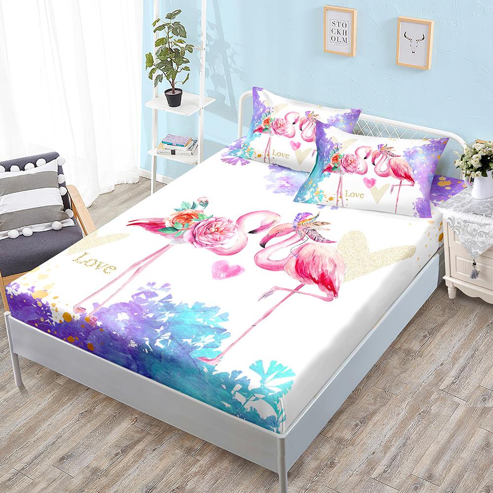 Animal Mattress Three-Piece Set, Bedspread, Pillowcase, Mattress Protective Cover, Dust-Proof And Non-Slip.
