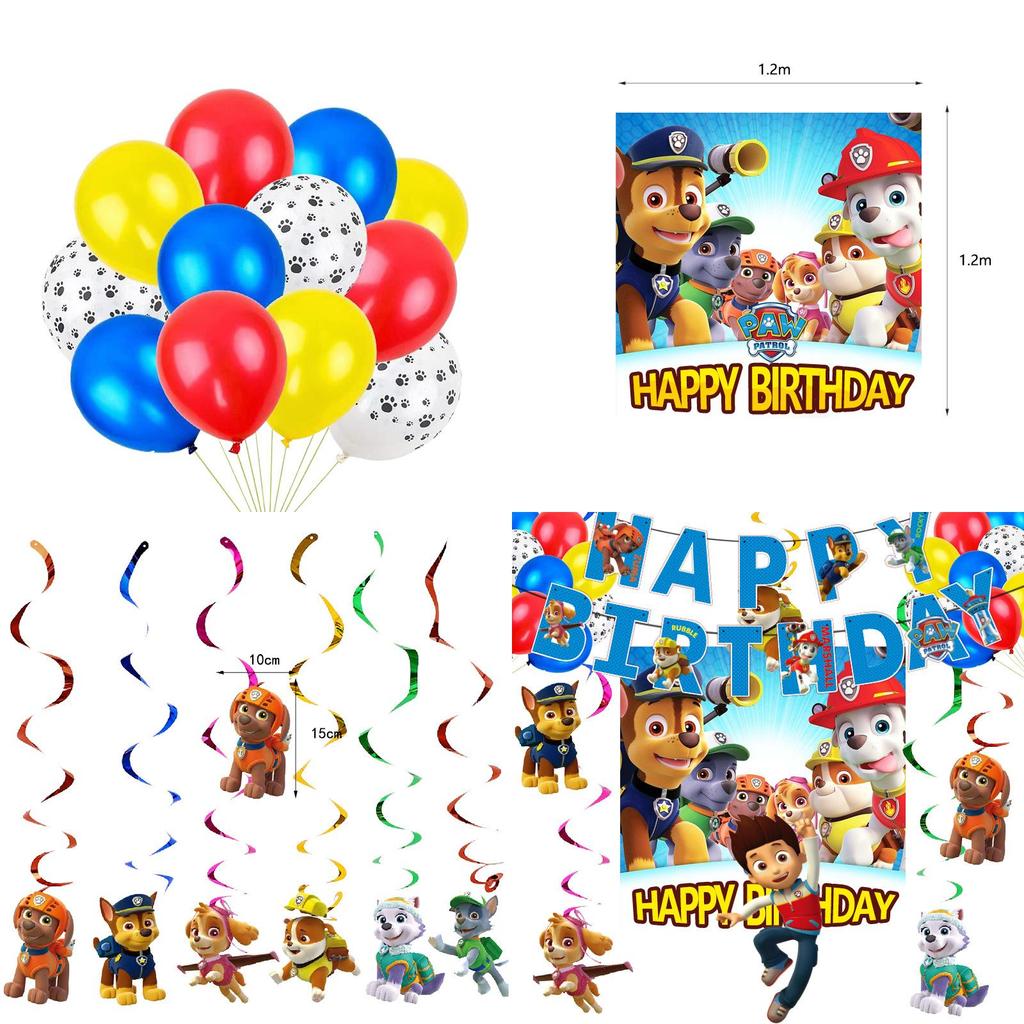 Fournitures de fête en papier Pat' Patrouille vibrantes pour les célébrations d'anniversaire d'enfants