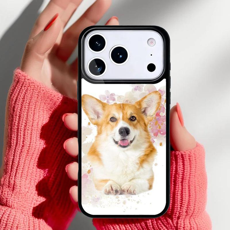 Corgi Funny Puppy Phone Case for iPhone 17 16 15 14 13 Pro Max Back Cover for 12 11 Pro Coque