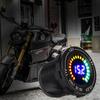 Auto Parts Voltmeter For Motorcycle Car Boat Aluminum Alloy DC 12V Digital Display Colorful Screen LED