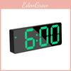 Led Electronic Alarm Clock Modern Minimalist Style Battery Powered Plug-in Clock Yida Time 0712 Black Shell White Light