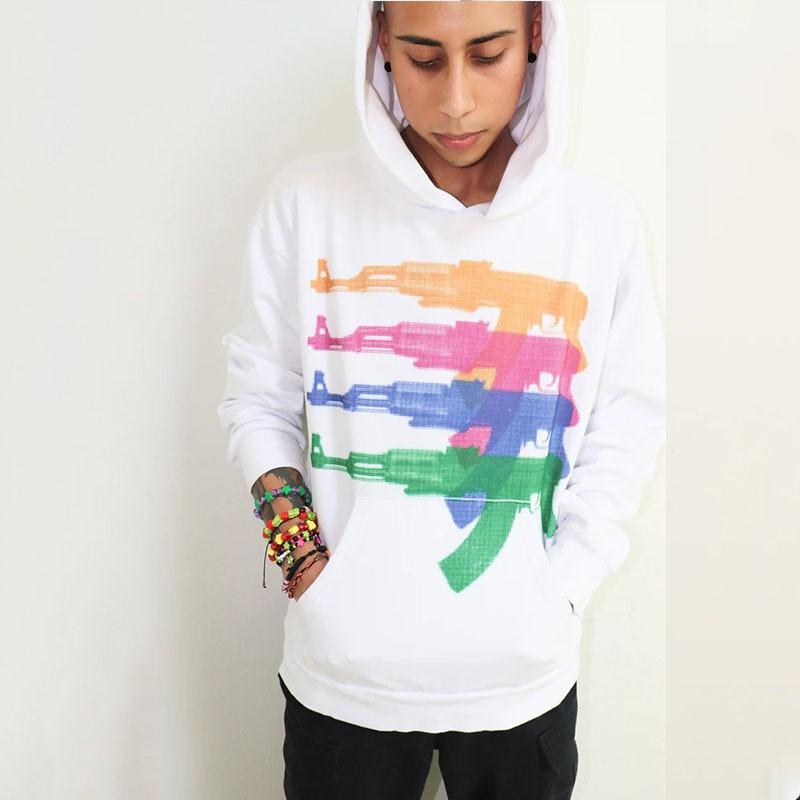 Dopamine Colorful Graphic Gothic Streetwear Oversized Hoodie Long Sleeve Pullover Sweatshirt