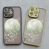 Rosa Pfirsichblüten Handyhülle für iphone 15 14 13 12 Pro Max Mini 11 16 14 Plus XR XS X 7 8 Plus SE 2020 Blumen Rückseite Funda Capa
