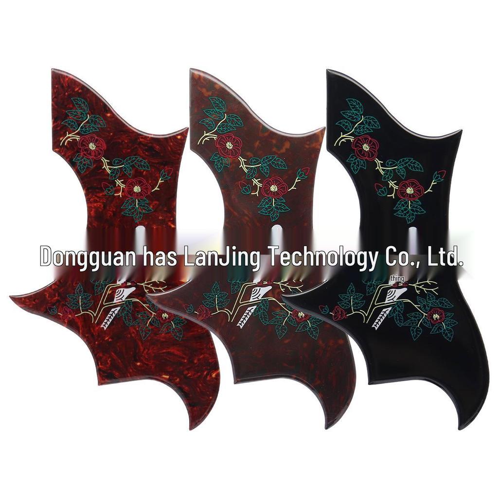 DOVE Pickguard de Guitarra Engrosado, 40-42" Color Paloma Irregular Cubierta Antiarañazos
