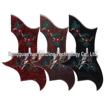 DOVE Pickguard de Guitarra Engrosado, 40-42" Color Paloma Irregular Cubierta Antiarañazos