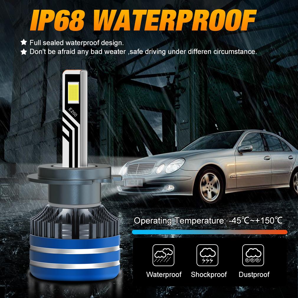 2 buc H7 H4 Becuri LED Far 6500K H1 H3 H8 H11 LED 9005 HB3 9006 HB4 Lampă Auto 130W 60000LM 9012 Hir2 Putere Mare Canbus 30SMD Cipuri CSP Far