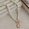 100% Baroque Freshwater Pearl 5-6mm Long Pearl Necklace For Women AAA Natural Freshwater Pearl Irregular Shell Pendant