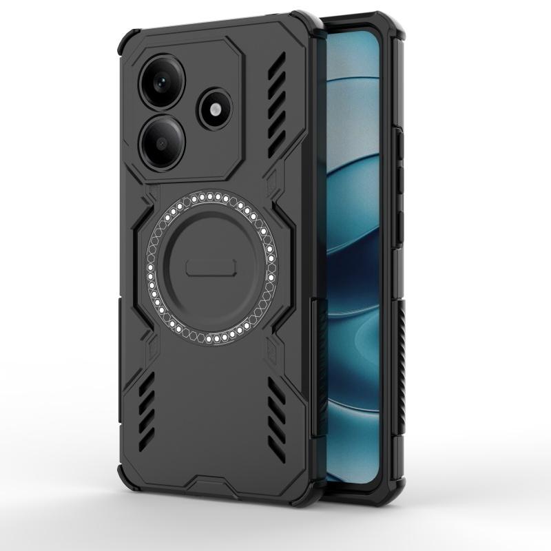 Magnetic Luxury Hard Armor Shockproof Case For Xiaomi Redmi Note 14 5G Capas Magsafe Wireless Charge Cover for Redmi Note 14 5G