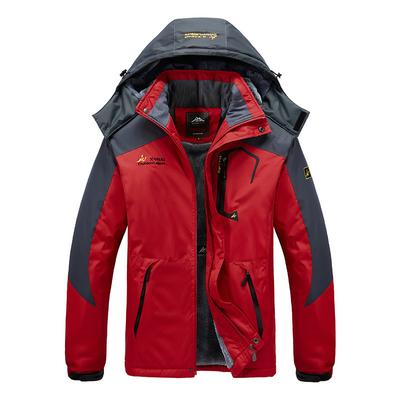 New Autumn and Winter Men's Clothing Jacket, Piled, Thickened and Fattened, Plus Size Warm, Windproof and Waterproof Mountaineering Suit