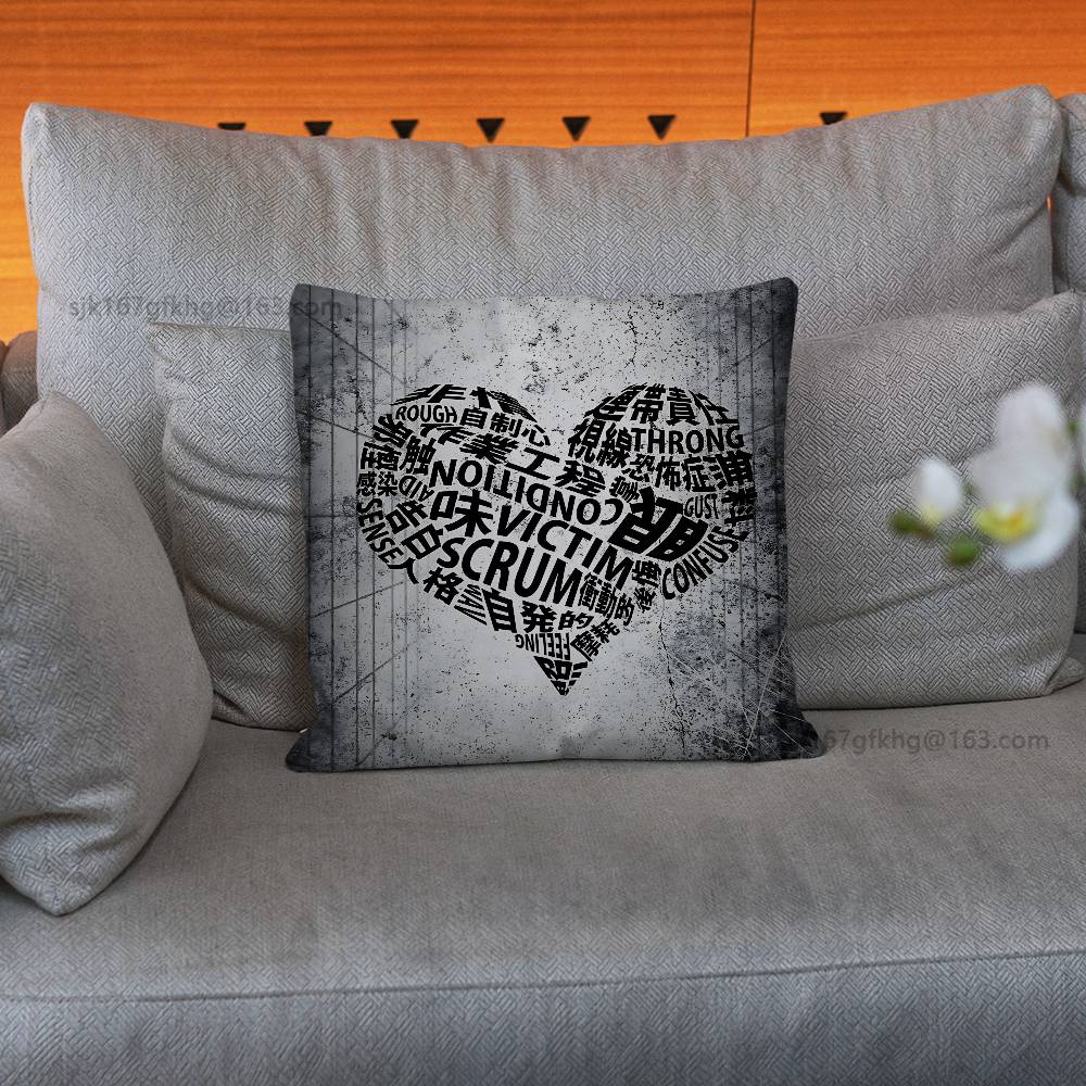 I Love Maretu pillow cover living room sofa cushion cover bedroom room bed pillow cover home decoration