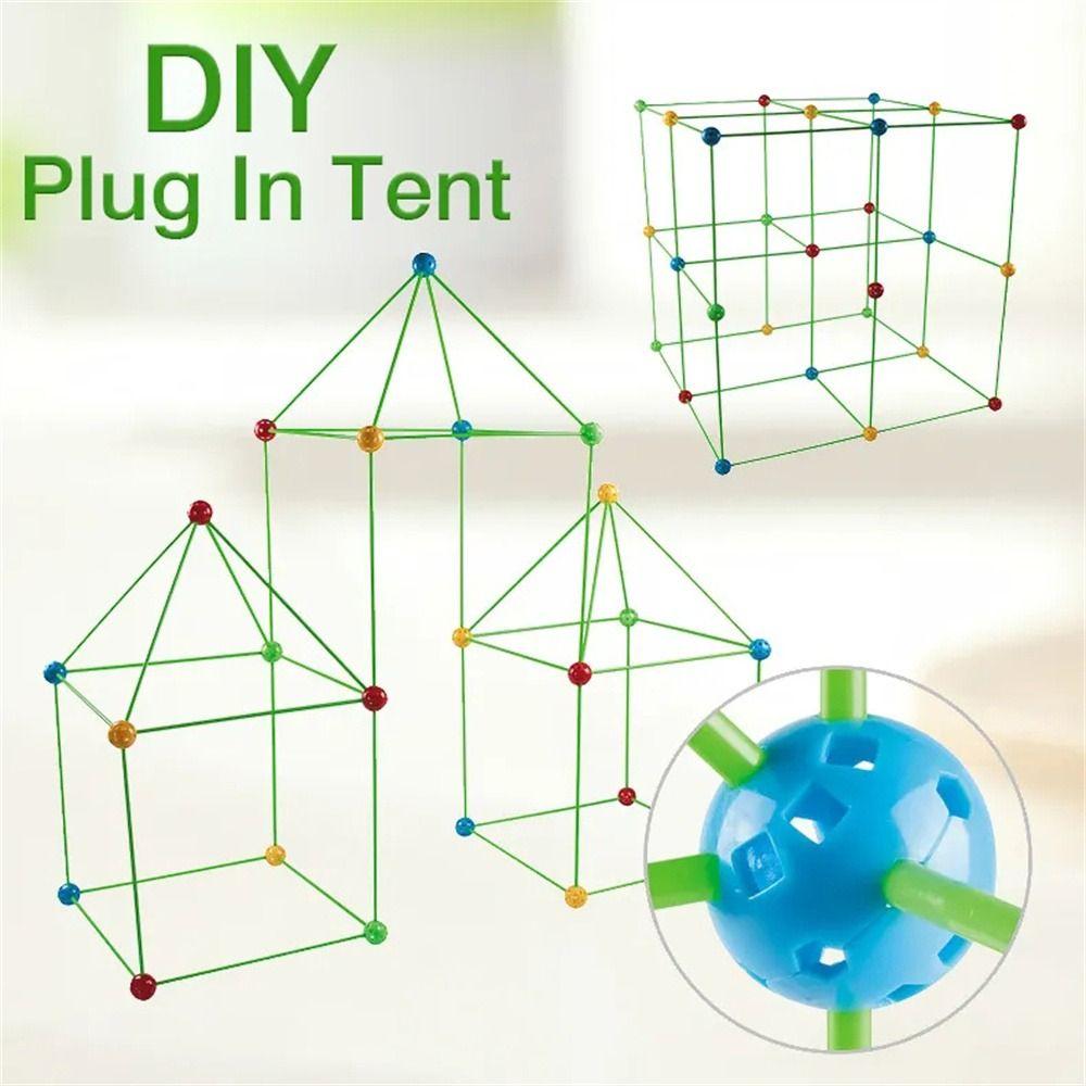 Building Castles Construction Forts Toys Indoor Tent Tent Brick Kit Fort Building Blocks Kids Toy