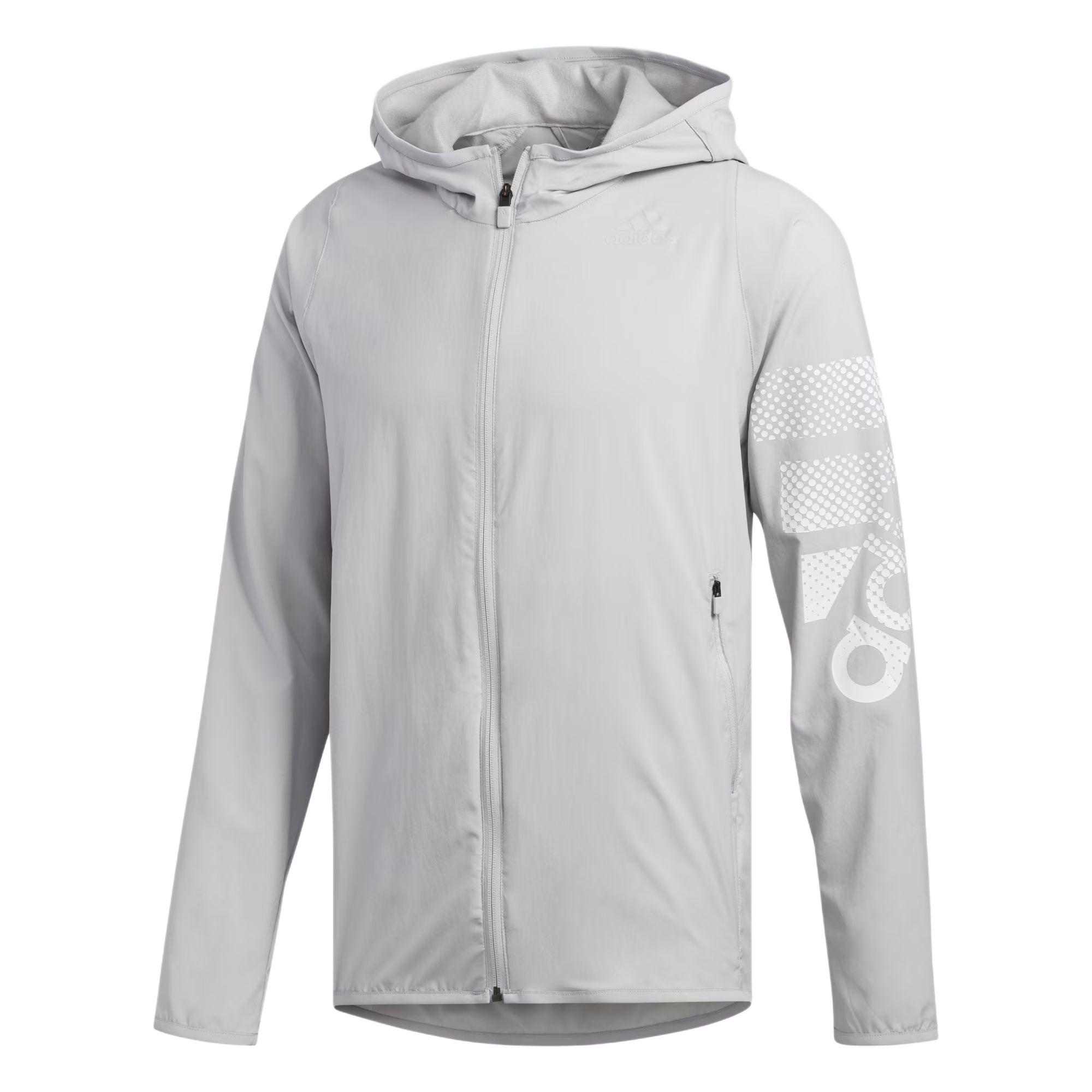 

Adidas Sport Hooded Zip-Up Long Sleeve Jacket Men Jacket Gray EB7903 XXL