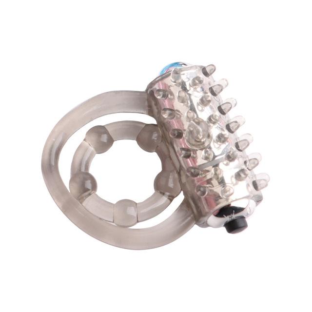 Trvalé vibrační kroužky Dvojitý erekční kroužek Odložení předčasné ejakulace Penis Ball Loop 2 Uzamčené sexuální hračky Produkt pro muže