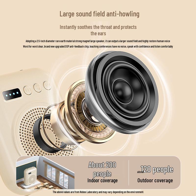 Little Bee Bluetooth Megaphone & PA System for Teachers and Tour Guides
