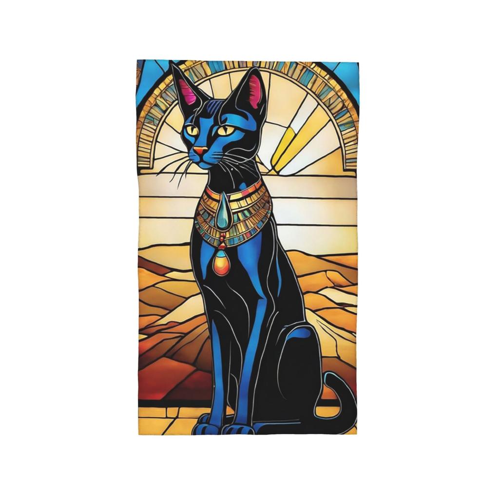 Egyptian Cat. Soft Face Towel Quick Dry Pool Bath Cotton Towels Breathable