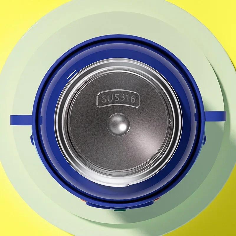 450ml Stainless Steel Insulated Mug Cartoon animals Vacuum Flasks Cup for Student Silicone Sleeve Thermos Water Bottle Kids gift