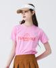 MONBIRDIE GOLF Play Golf Washed Short Sleeve T-Shirt Pink