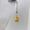 Pineapple Bun Turtles Phone Hangings Fashionable Turtles Phone Hanging Chain Pineapple Bun Style Keyrings for Students
