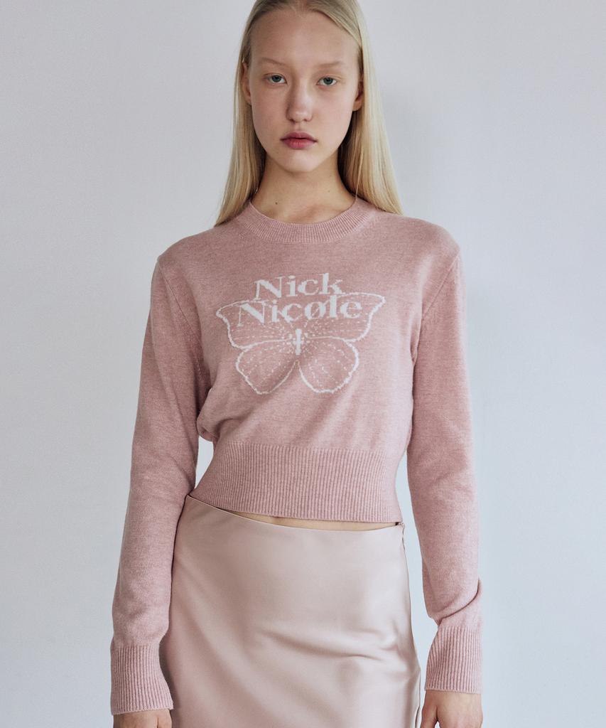 Nigaennikol Cashmere Butterfly Signature Crop Knit_8 Color (B Type)