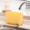 Compact Kitchen Countertop Waste Bin with Food Scrap Filter & Utensil Holder