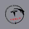 RUNTB1 Car Fuel Tank Cap Decoration Sticker Tesla Model 3 Model S Model X Model Y Roadster Coil Mod WYE K80 Auto Exterior Decals For