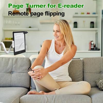 Anneau de télécommande Kindle App Page Turner, Smart BT Ring eBook Novel Page Turning Voice Smart