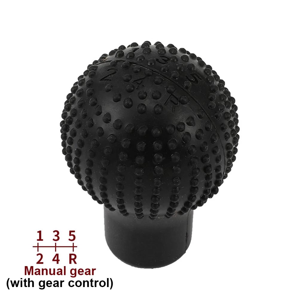 Universal Round Silicone Gear Shift Knob Cover for Manual and Automatic Cars - Non-Slip Protective Shifter Protector