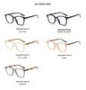 Unisex Ultralight Square Anti-Blue Light Glasses Frame, Non-Prescription with Myopia Lens Option