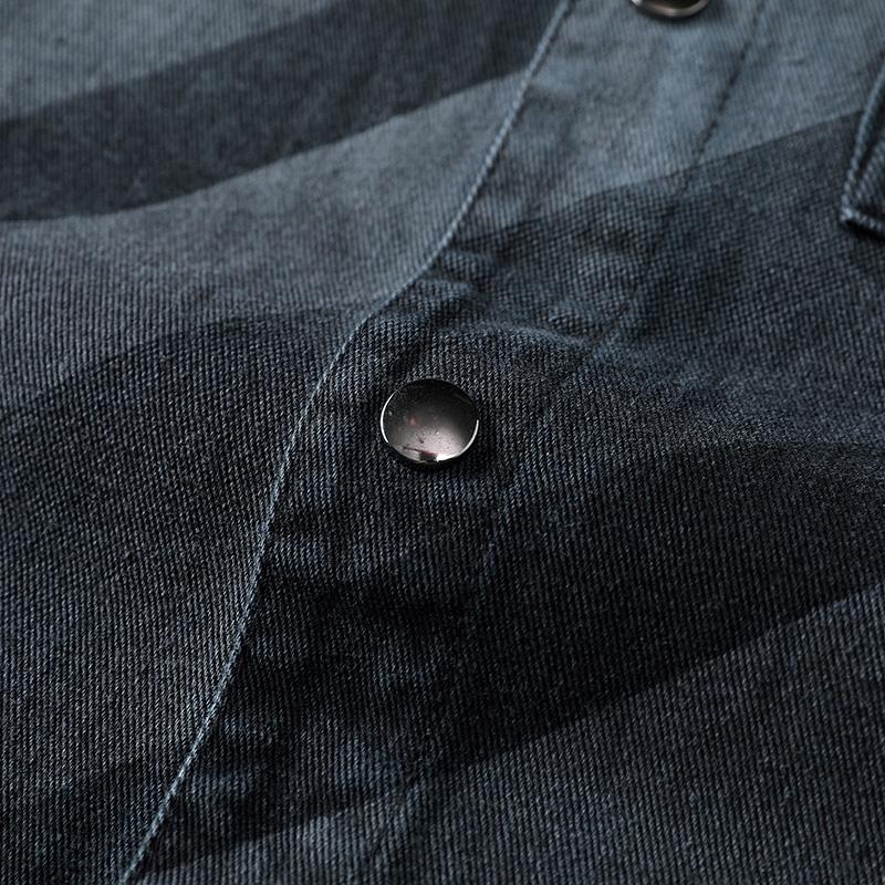 American Workwear Denim Shirt Men's Long-sleeved Casual Spring and Summer Retro Trendy Top