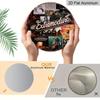 2D Flat 1pc Aluminum Decorative Piece Retro-Style Band Wall Hanging 7.87 inches × 7.87 inches Ideal for street displays, shops, bars, cafes, family