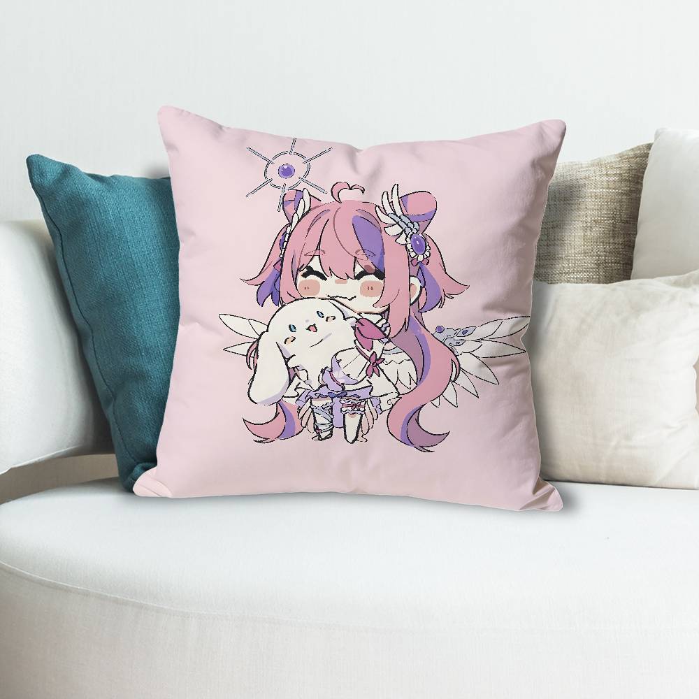 Cute IIronmouse Vtuber Pillow Cases for Bedroom Living Room Sofa Home Decor Polyester Cushion Cover with Zipper