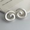 925 Sterling Silber Vintage Ohrringe Für Damen Trendig Einfach Rund Gedreht Ohrring Schmuck Allergievorbeugend Party Zubehör Geschenk