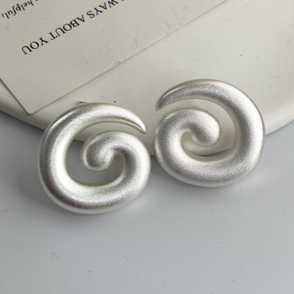 925 Sterling Silber Vintage Ohrringe Für Damen Trendig Einfach Rund Gedreht Ohrring Schmuck Allergievorbeugend Party Zubehör Geschenk
