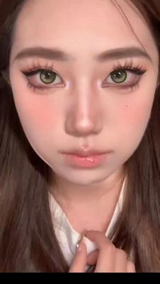 Color Contact Lens MillCreek Night Magics Series Gree and Blue Eyes 14.2mm Yearly Use Soft Lens