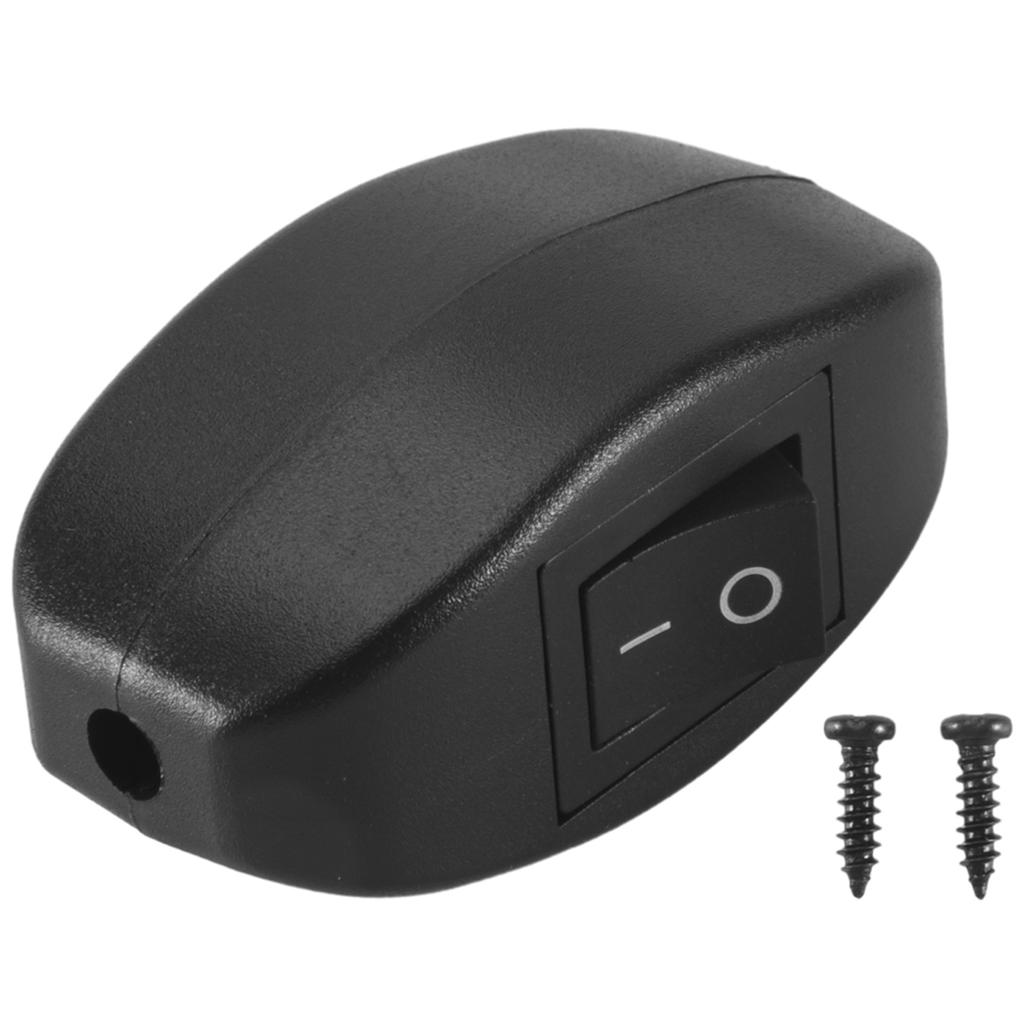 AA58 Black Bedroom On Off Button In Line Switch 6A/250VAC 10A/125VAC