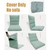 1PC Tatami Chair Covers Stretch Foldable Floor Chair Cover Anti-dirty Swing Cushion Cover for Camping Bay Window Cushions