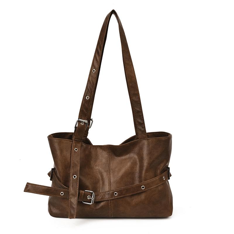 2025 Autumn Retro Large-Capacity Commuter Shoulder Handbag