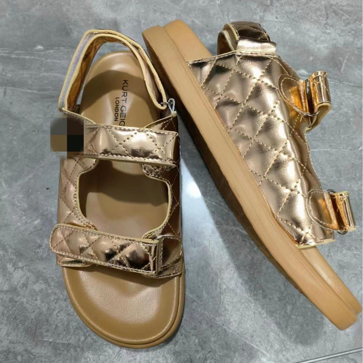 

Летние женские сандалии на платформе, черные повседневные уличные модные удобные повседневные женские сандалии, пляжная обувь высокого качества 43 золотой