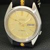 SEIKO 5 AUTOMATIC VINTAGE 7019A JAPAN MENS GOLDEN COLOR DIAL WATCH a702609-1 R209-a702609