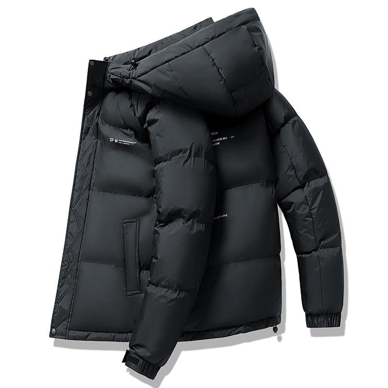 New Winter Cotton Jackets, Cotton Jackets, Men's Thickened Cold-resistant Outdoor Graphene Warm Hooded Jackets, Imitation Down Cotton Jackets