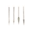 10Pc 0.6Mm-4Mm Diamond Burr Grinding Bit Point 2.35Mm Shank For Glass Stone Jade