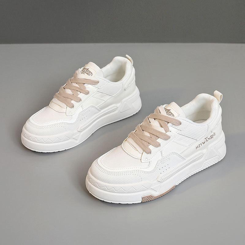 

ZY1620 Весенне-осенние повседневные модные кроссовки в университетском стиле на толстой подошве, увеличивающие рост 39 бежевый