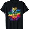 LGBT Pineapple LGBT Parade LGBT Pride Month Watercolor T-Shirt