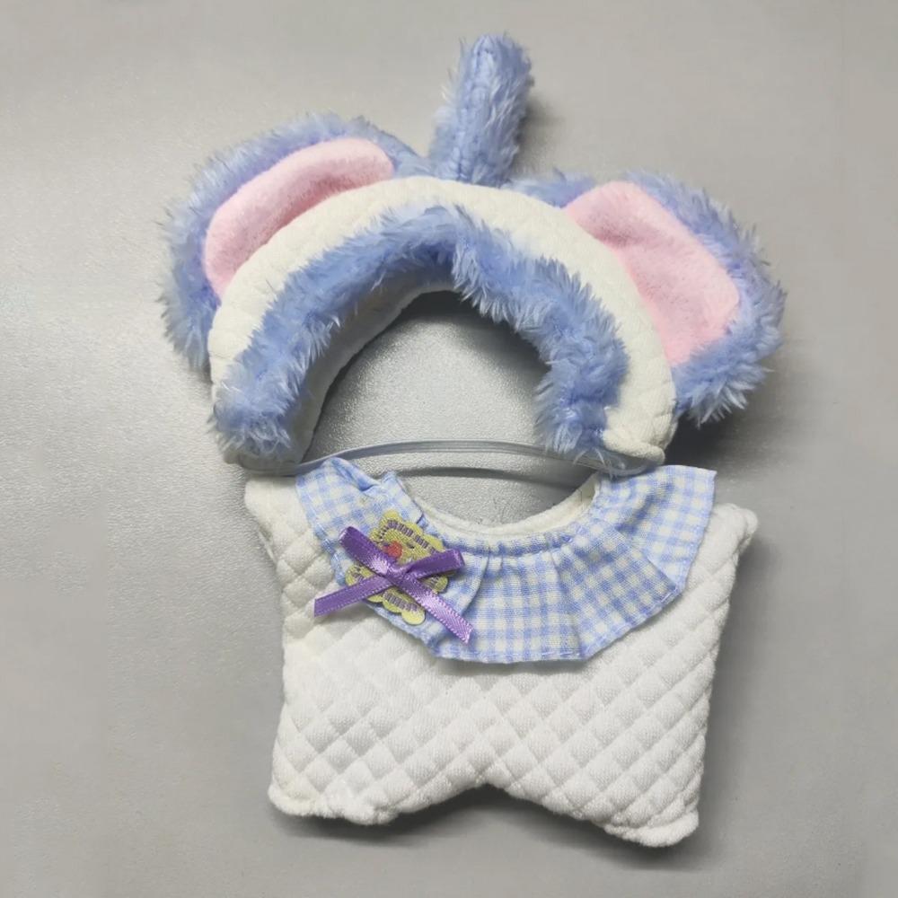 Cartoon Hat 10cm Cotton Doll Clothes Elephant Jumpsuit Doll Dress Up Set  Doll Accessories
