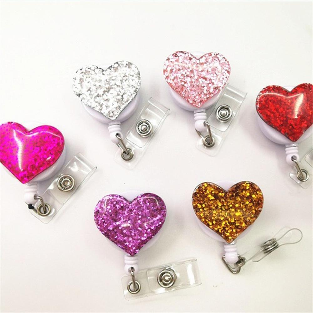 Nurse Doctor Work Card Work Card Holder Clip Heart Badge Holder Name Tag Holder Badge Holder Clip