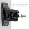 Jumbl ProGrip Wall-Mount Speaker Brackets, Supports Up To 4.5kg (Set of 2), Black